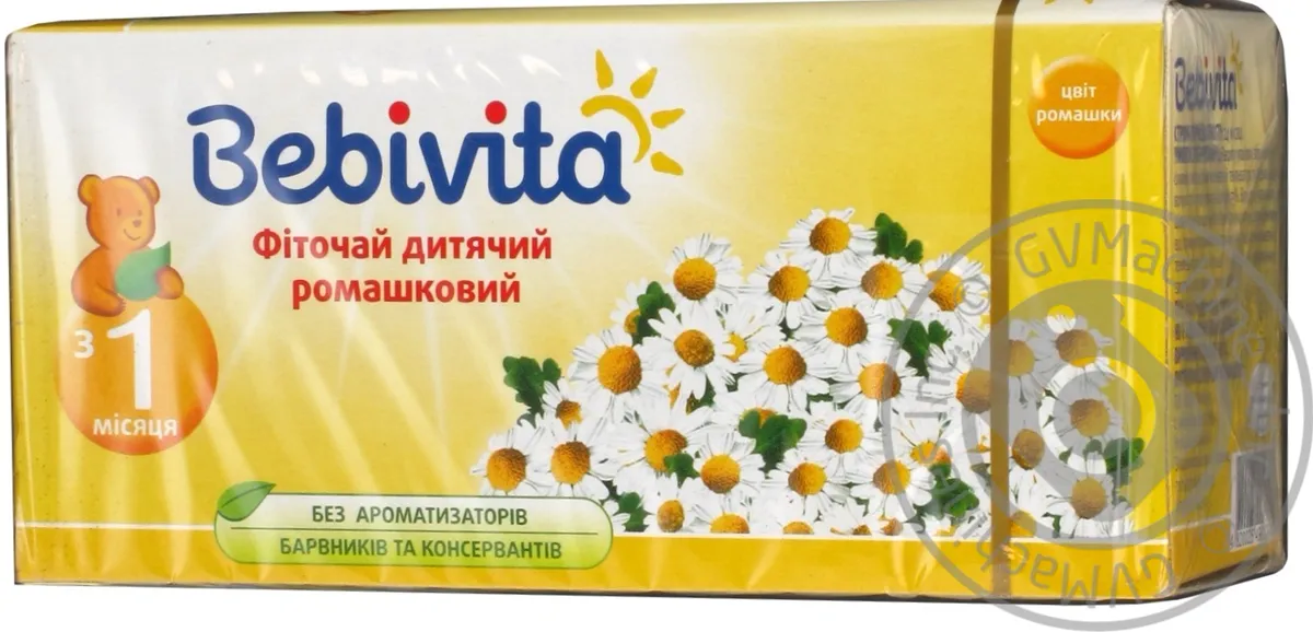 Фіточай Bebivita ромашковий дитячий 1,5г*20шт 30г