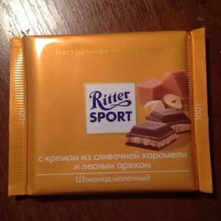 Ritter Sport Milk Chocolate with Caramel and Hazelnut 100g — photo 5