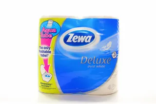 Zewa Deluxe Pure White toilet paper 3-ply 4pcs — photo 3