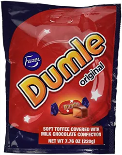 Fazer Dumle Original Soft Toffee Covered with Milk Chocolate 220g Bag — photo 3
