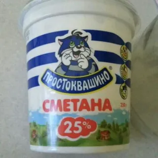 Prostokvashyno Sour Cream 25% 350g x12 — photo 2