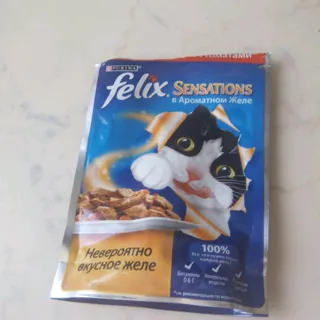 Felix SENS cat food beef in jelly with tomatoes 85g — photo 2