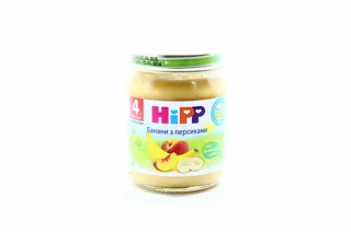 Пюре Hipp Банани з персиками без цукру для дітей від 4 місяців, скляна банка 125г — фото 9