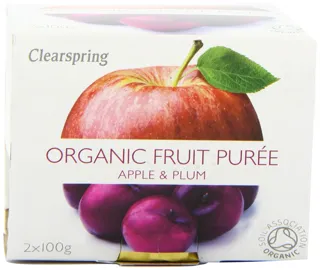Clearspring Organic Apple and Plum Puree 2x100g (pack of 12) — photo 7