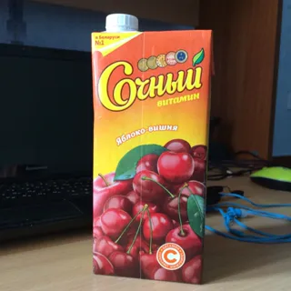 Sochnyi Vitamin Drink Apple-Cherry 0.95 L — photo 2