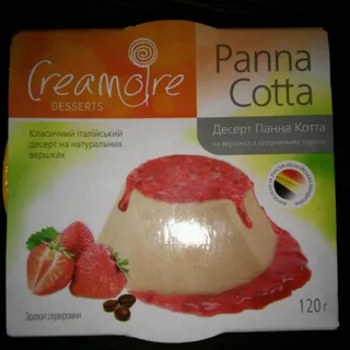 Kremuar Panna Cotta Cream Dessert with Strawberry Sauce 120g — photo 7