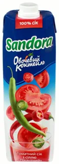 Sandora Spicy Tomato Vegetable Cocktail Juice with Salt 0.95L — photo 3