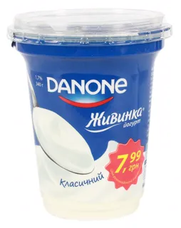 Danon Zhyvynka Classic Yogurt 1.7% 340g Plastic Cup — photo 3