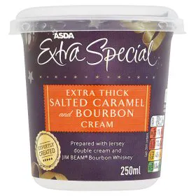 ASDA Extra Special Extra Thick Salted Caramel & Bourbon Cream