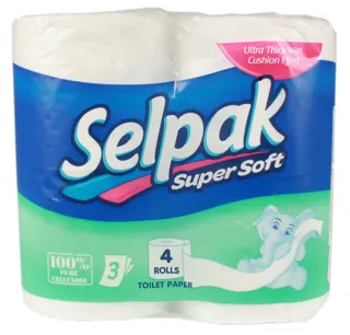 Selpak Super Soft Toilet Paper 4pcs — photo 11