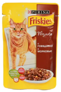 Friskies wet cat food Beef and Carrot in gravy 100g — photo 4