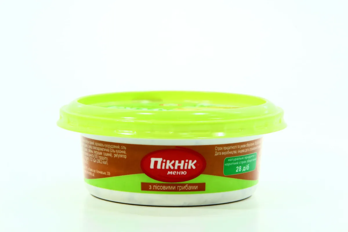 Piknik Menu Sandwich Snack with Forest Mushrooms Plastic Cup 100g