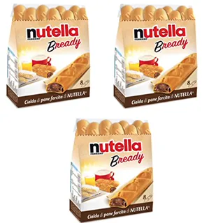 Ferrero Nutella Ready-to-Eat Crispy Mini Baguette Wafers with Creamy Nutella Filling, 8 pcs, 153g, Pack of 4 [Italian Import] — photo 2