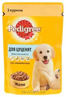 Pedyhry Junior з куркою і рисом в желе для цуценят 100г — фото 3
