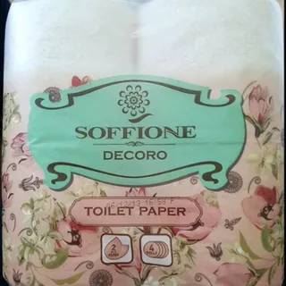 Soffione Decoro 2-Ply Toilet Paper 4pc — photo 3