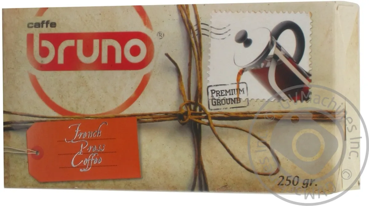 Кава Bruno French Press натуральна смажена мелена 250г