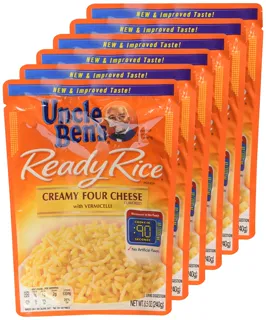 Uncle Bens Ready Rice, Creamy Four Cheese, 8.5oz Sleeve (6 Pack) — photo 8