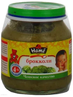 Hame Broccoli Vegetable Puree for Children from 4 Months Glass Jar 125g — photo 2
