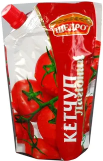 Shchedro Mild Pasteurized Ketchup Doypack 200g — photo 3