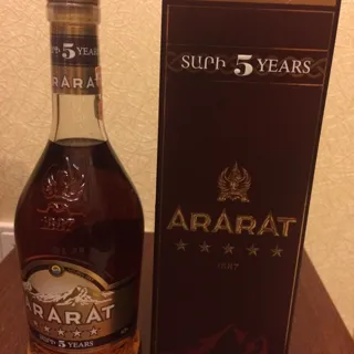 Ararat Armenian Cognac Alc 40, 5 years, 0.5 L, box — photo 3