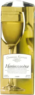 Prazdnichnaya Kollektsiya White Semi-Sweet Wine 1000ml — photo 7