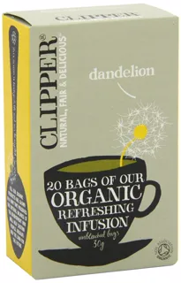 Clipper Organic Dandelion Infusions 20 Bags (Pack of 6, Total 120 Packets) — photo 9