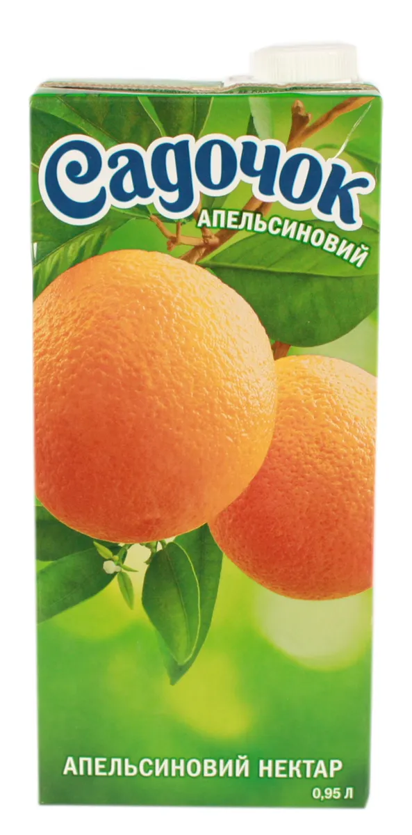 Sadochok Orange Nectar Unfiltered Sterilized 1L