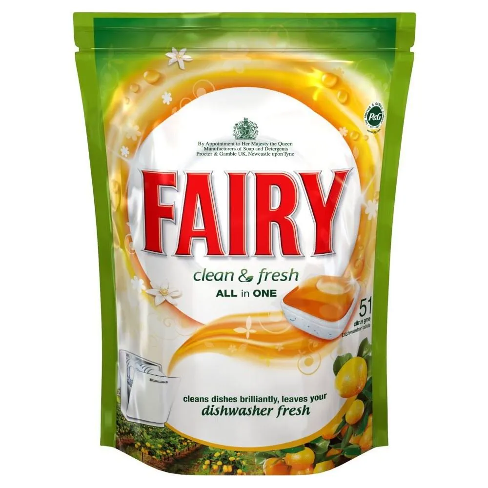 Fairy Все в 1 таблетки для посудомийної машини Citrus (51) - Пакет з 2