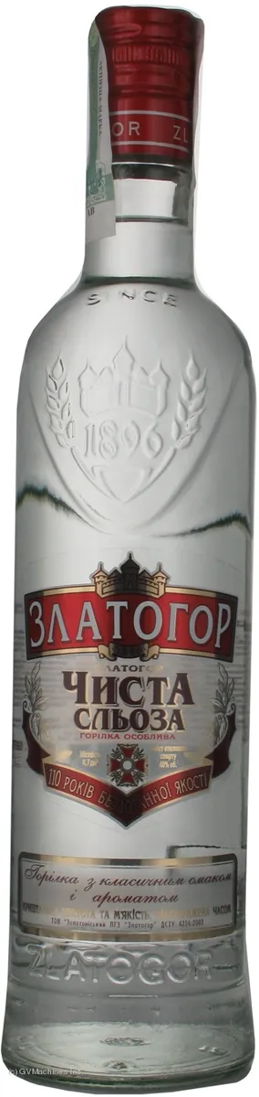 Zlatogor Pure Tear Vodka 40% 0.7L