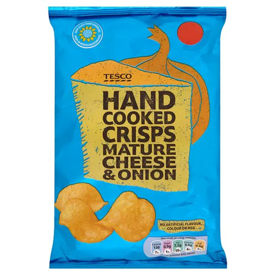 T.Hand приготовані чіпси сир і цибуля 150г