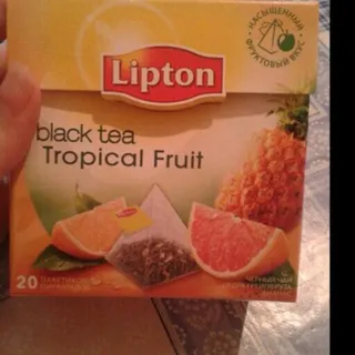 Чай Lipton чорний Tropical Fruit, 20 пакетиків — фото 2