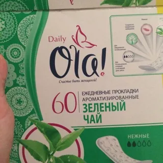 Ola! Green Tea Women's Pantyliners Daily 60 pcs — photo 3