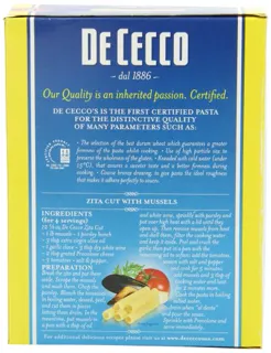 De Cecco Ziti Cut Pasta, 16 oz (5 Pack) — photo 4