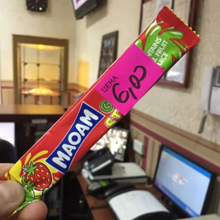 Haribo Maoam gummy strips 15g — photo 2