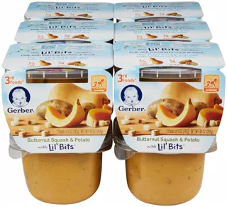 Gerber 3rd Lil' Bits Puree - Butternut Squash & Potato - 5 oz - 2 pack - 6m+ — photo 6