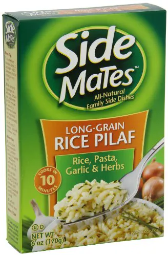 Side Mates Рис плов з макаронами, часником і травами, 6 унцій (упаковано по 8)