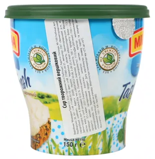 Milkana cream cheese 61% 150g plastic cup — photo 6