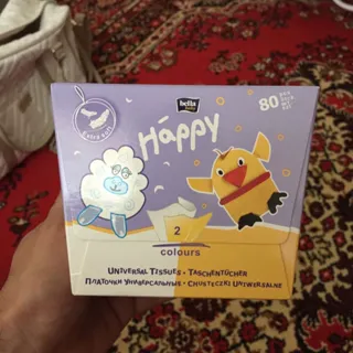 Bella Baby Happy universal 2-ply paper tissues 80 pcs — photo 5