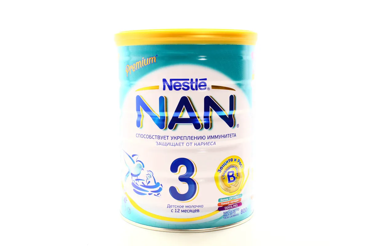 Nestle NAN 3 Milk Powder from 12 Months 800g Tin