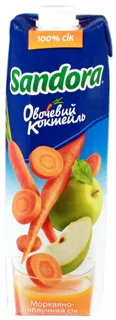 Sandora Vegetable Cocktail Carrot Apple Juice 0.95L — photo 3