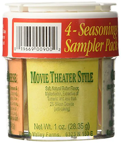 4 Seasonings Popcorn Sampler Update