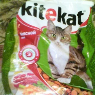 Kitekat dry cat food Meat feast 400g — photo 10