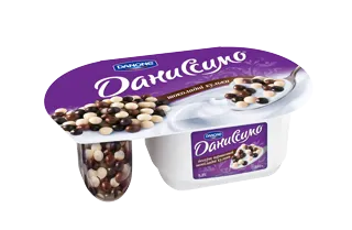 Danissimo Fantasy Chocolate Balls Yogurt 6.8% plastic cup 100g — photo 3