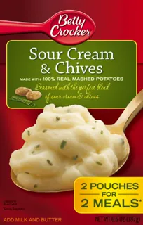 Betty Crocker пюре зі сметаною та цибулею, 187 г (упаковка 6) — фото 2
