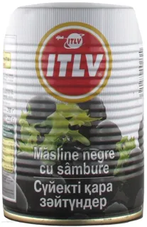 Маслини Ytlv XXL чорні 140-180 з кісточкою 425 мл — фото 4