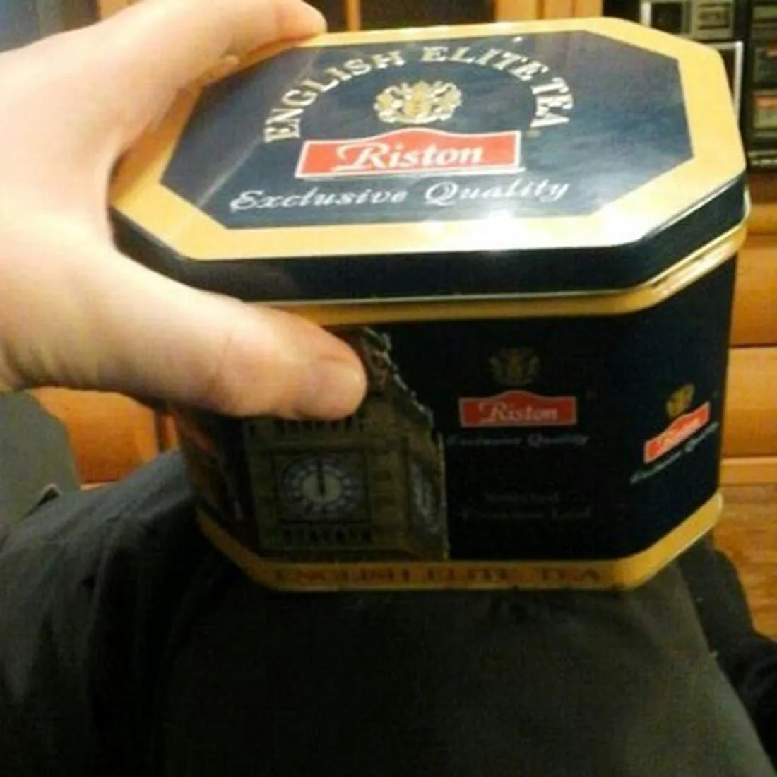Riston Black and Green Tea 350g Tin Sri Lanka