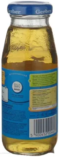 Gerber apple and pear juice pasteurized no sugar with vitamin C from 4 months 175ml glass jar — photo 4