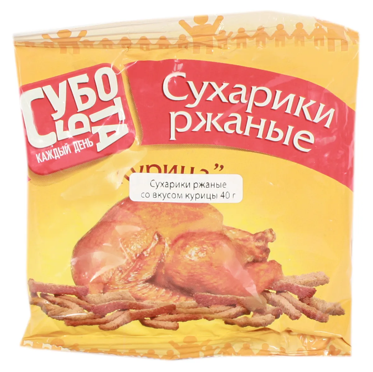 Subbota Rye Rusks 40g Chicken Flavor Pack