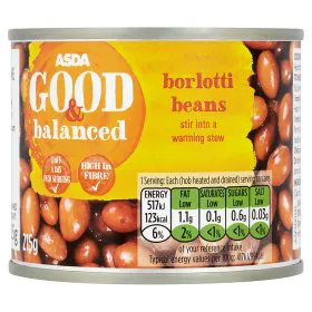 Asda Good & Balanced Borlotti Beans
