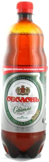 Obolon Light Beer 4.5% Plastic Bottle 1.1L — photo 3